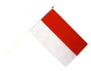 Indonesien Stockflagge Flaggen Fahnen Stockfahne 30x45cm - Bild 1 von 1