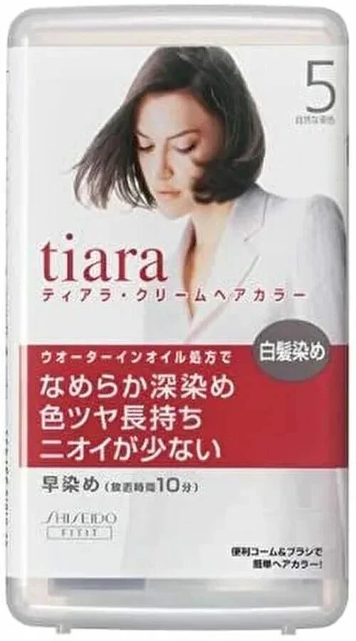 Shiseido Tiara Color de Cabello Crema Tipo Regular Textura Suave 10 Min Color 05 JP Foto 1 de 1