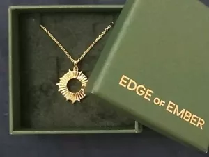 Edge Of Ember Sunseeker 18ct Gold Plated Pendant And Necklace - Picture 1 of 8