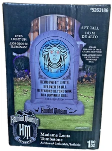 Disney Haunted Mansion Madame Leota 6' Tombstone Halloween Inflatable w/ Sound - Picture 1 of 14