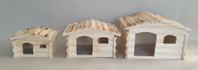 MANI-KO Holzhaus Hamster Nagetiere Tier Kaninchen Degu Maus Meerschweinchen Ratte Käfig Haustier