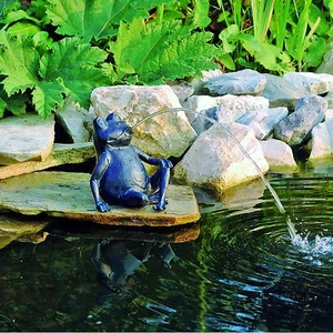 Wasserspeier Frosch Teichfigur Teich Garten Figur Springbrunnen Dekoration NEU - Bild 1 von 2