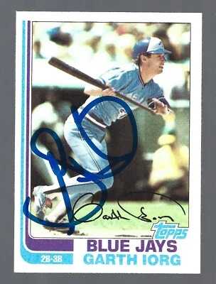 Garth Iorg AUTOGRAPH Toronto Blue Jays 1982 Topps #518 AUTO Baseball Card - Image 1 of 2