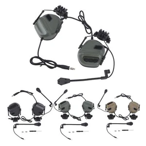 Upgrade Tactical Helmet Headset Shooting Ear Protection Hunting Headphones - Picture 1 of 33