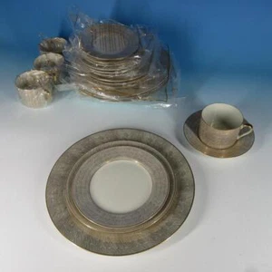 Fitz & Floyd China Adobe Gold 4 Place Settings Plates/Cups/Saucers 20 Pcs Set #2 - Picture 1 of 7