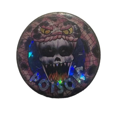 POG Slammer, Poison Skull Snake, Metal Hologram VTG 90’s - Image 1 of 2