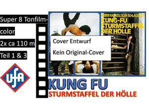 2x Super 8, Martial Arts 70er Jahre Kung Fu Sturmstaffel, Teil 1 und 3, vintage - Bild 1 von 3