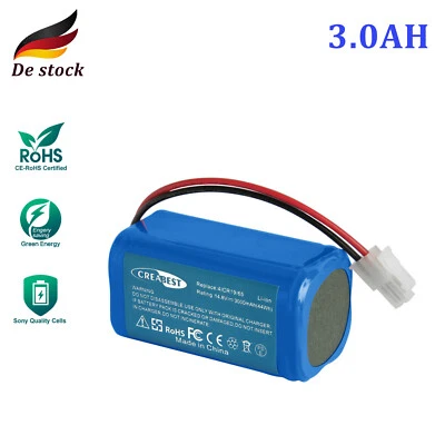 CREABEST 14.8V 3000mAh Li-ion Akku Für Ecovacs 4ICR19/65 CEN 540 Deebot CR130 Dibea V780