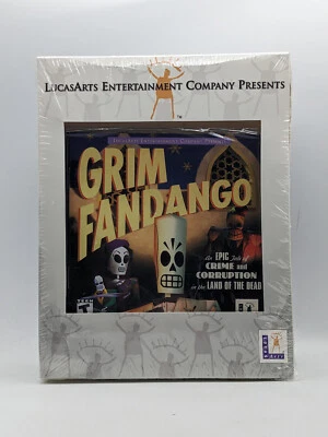 Grim Fandango LucasArts Entertainment Company Presents PC NEW FACTORY SEALED - Image 1 of 4