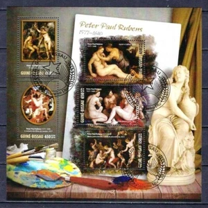 Gemälde Rubens Guinea Bissau 2016 (52) Yvert Nr. 6471 bis 6475 gestempelt - Bild 1 von 1