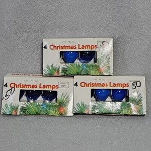 Vintage Christmas Lights 3 Sets of 4 C 7-1/2  NEW Old Stock - Picture 1 of 5