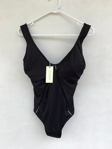 🐚 Womens Sea Level V Style Neck One Piece Swimsuit Swim Bikini Swimwear Size 10 - Bild 1 von 6