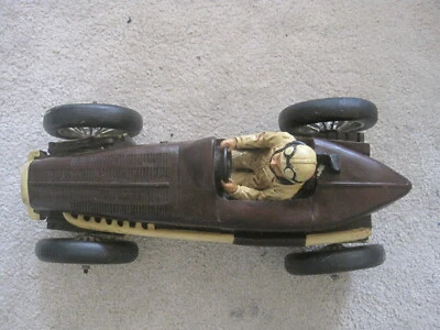 Antica Bugatti tipo 59 T. Nuvolari 1/10 in fibra di vetro vintage - anni '30 - Immagine 1 di 4