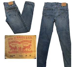 Levi's 502 Jeans - Boys - Size 16 (28" x 28") Regular Taper - Denim - Cotton - Picture 1 of 15