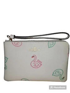 Pulsera para mujer COACH con cremallera en esquina con estampado de cisne-C8380 - Imagen 1 de 5