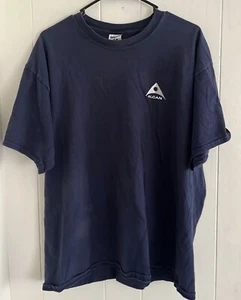 T-shirt canadese Navy Alcan vintage Alaska XL Jerzees - Foto 1 di 5