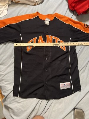 Camiseta MLB de los Gigantes de San Francisco Tim Lincecum #55 negra/naranja para hombre talla S/M Foto 1 de 4