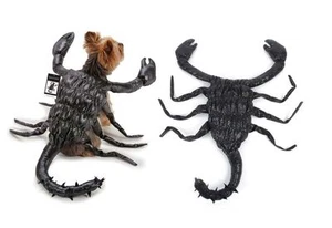 Escorpión Negro Perro Disfraz Alta Calidad Realista Espeluznante Traje Talla S - Picture 1 of 7