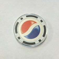 Pepsi Soda Pop Texas Holdem Poker Chip Carte Garde Protecteur Neuf - Noir