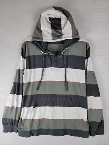 Volcom hoodie t-shirt striped skate surf hooded size XL - Picture 1 of 17