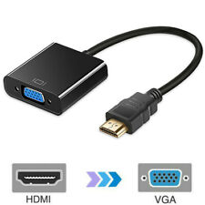 HDMI Auf zu VGA Stecker HD 1080p Adapter Konverter Audio Video Kabel Laptop PC