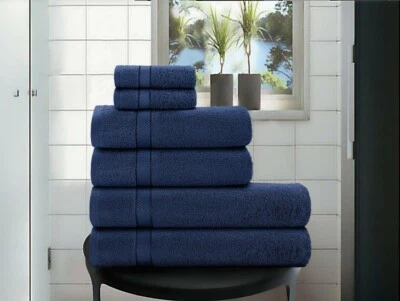Luxury Soft Cotton Towels BATH HAND FACE WASH CLOTH 30x30cm Towel 550GSM - Image 1 of 4