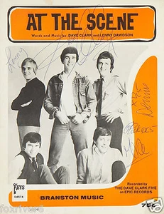 THE DAVE CLARK FIVE 5 signiertes Notencover - Popband/Gruppe - Vordruck - Bild 1 von 1