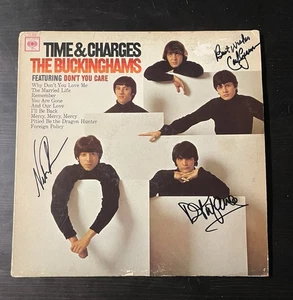 The Buckinghams Time & Charges LP firmato X3 Tufano Fontana Giammarese vinile - Foto 1 di 4