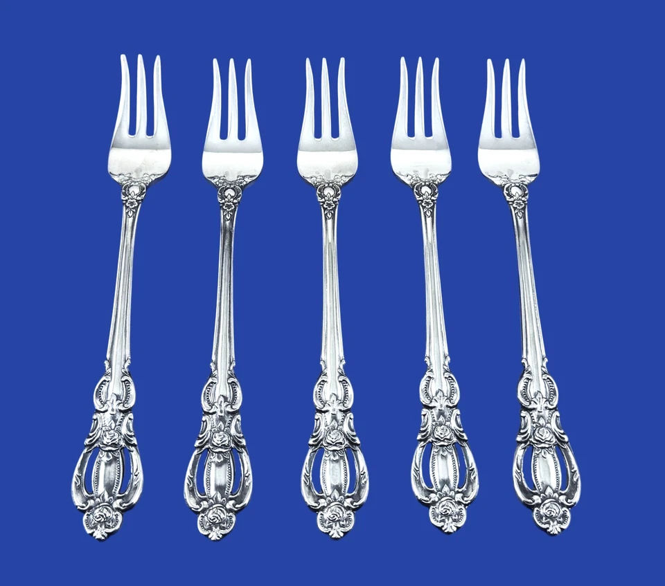 Towle CHAMPLAIN Georgian House Stainless -- Set of 5 Cocktail Seafood Forks - Image 1 of 1