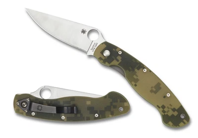 Cuchillos Spyderco Militar Forro Bloqueo Digital Camuflaje G10 CPM S30V Inoxidable C36GPCMO Foto 1 de 4
