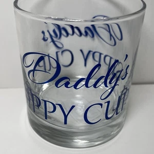 Daddy’s Sippy Cup Whiskey Old Fashioned Lexington Rocks Glass Gift for Dad NWT - Picture 1 of 6