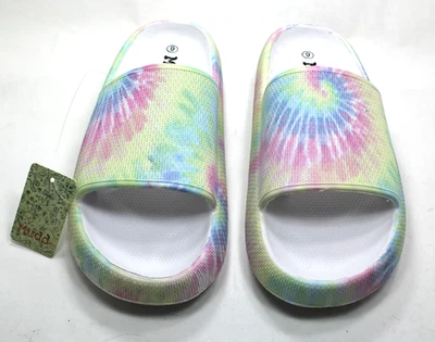 Sandalias para mujer talla 9 Mudd Aloha suela EVA pastel tie dye NUEVAS en caja MU101 Foto 1 de 4