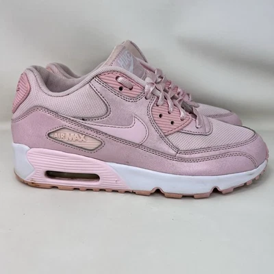Tênis Nike Air Max 90 rosa tamanho 7Y / feminino tamanho 8.5 - Imagem 1 de 4