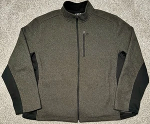 Izod Advantage Performance Mens Jacket Gray Black Coat Tall Size XLT - Picture 1 of 8
