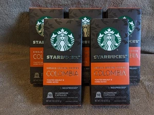 Starbucks Nespresso Columbia Caffè Cialde Tostatura Media 50 Confezioni (5 Confezioni) - Foto 1 di 3
