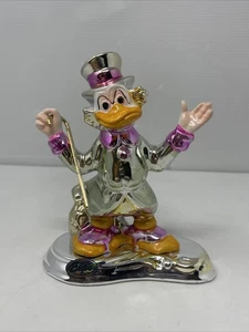 "Estatuilla Capodimonte Disney Scrooge McDuck 5"" Expo Rara Limitada - Hecha en Italia" - Imagen 1 de 7