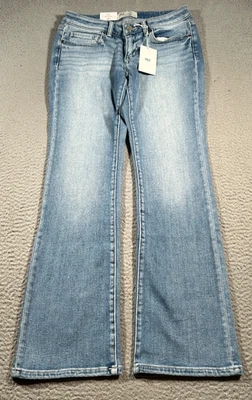 BKE Stella джинсы женщин 28R 28 x 32 средний стирка загрузкиcut Slim Fit заниженной эластичной - Изображение 1 из 4