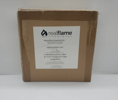 Real Flame Natural Gas Conversion Kit For Birthoud Fairplay Fire table G0002-05 - Image 1 of 4