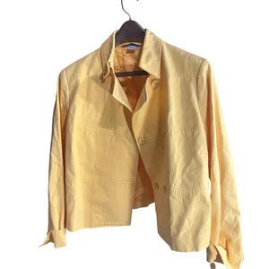 Peter Nygard Damen gelb Knopfleiste Blazer Jacke Größe 16 Sungold - Bild 1 von 10