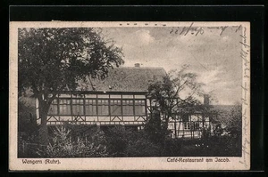 Wengern /Ruhr, Ansichtskarte, Café-Restaurant am Jacob, Inh.: Friedr. Robbert - Picture 1 of 2