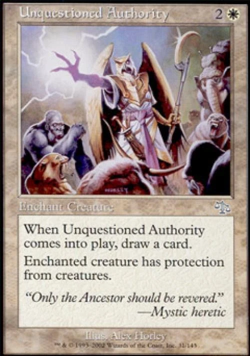 Unquestioned Authority -Foil Heavy Play MTG Judgment - Image 1 of 1