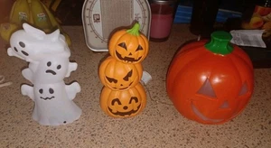 Halloween Form Leucht & Sound Kürbis Stapel & Geister & Leuchtkürbis - Bild 1 von 10