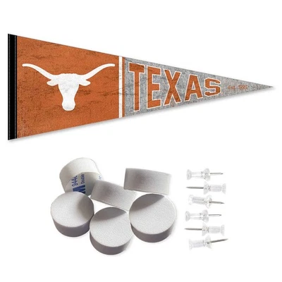 Texas Longhorns Retro Throwback Vintage Wall Banner Pennant Flag - Image 1 of 4