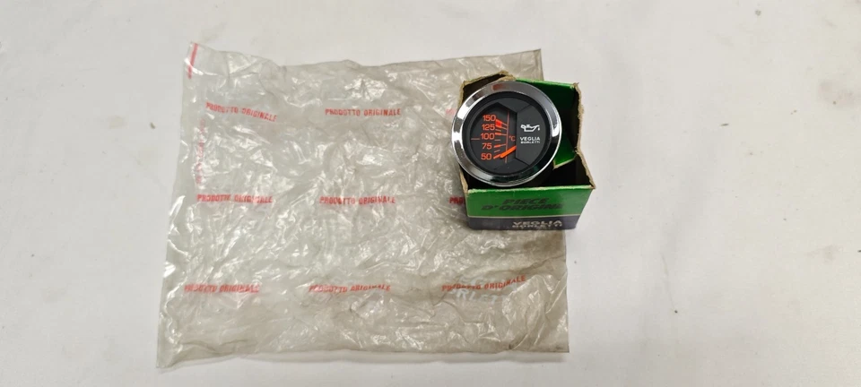 VEGLIA BORLETTI OIL TEMPERATURE GAUGE FERRARI ALFA LANCIA NOS - Image 1 of 1