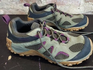 Merrell Mujer Zapato Talla 9.5 J035134 Botas de Senderismo Verde Púrpura - Imagen 1 de 5