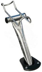 REGGICANNA DA PESCA ACCIAIO INOX DA INSERIRE NEI PORTACANNA BARCA - Foto 1 di 2