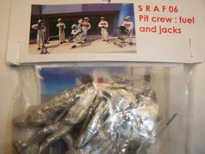 Sraf06 6 Figures Pit Crew Unpainted 1:32 Decoration Slot Car Track - Picture 1 of 1