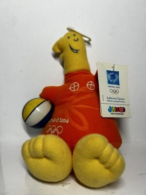 NEW RARE Athens 2004 Olympics Jumbo Plush With Tags With Volleyball - Image 1 of 3