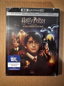Harry Potter And The Sorcerer’s 4K Steelbook - Best Buy Exclusive New Free Ship - Picture 1 of 5