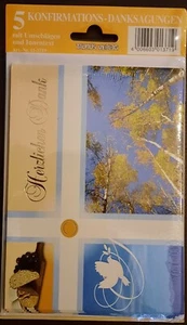 Danksagung zur Konfirmation 5er Set - Bild 1 von 1
